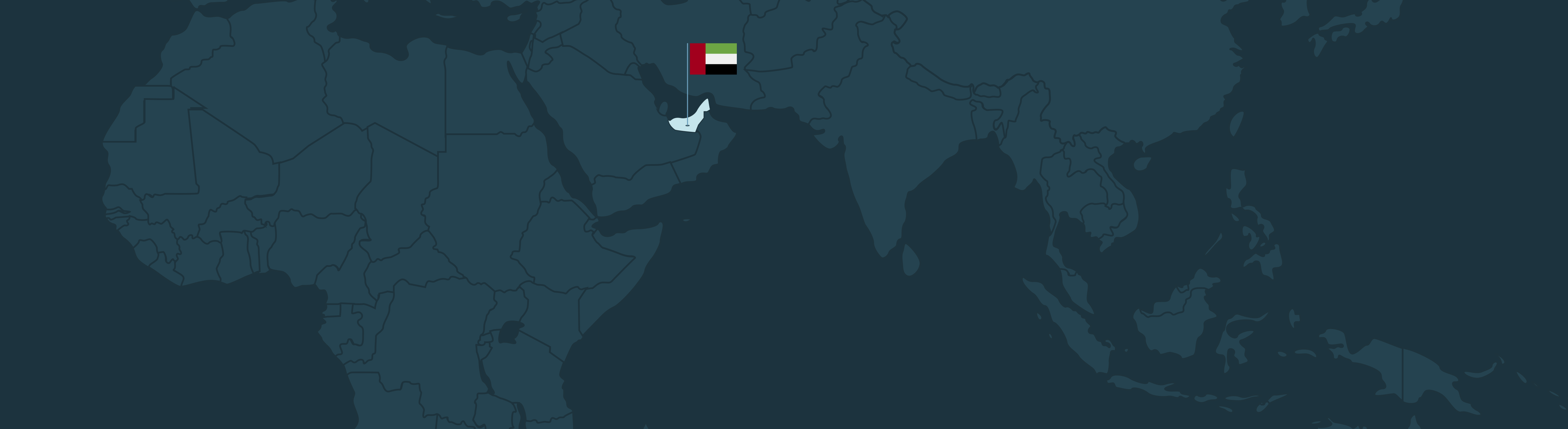 United Arab Emirates UAE-Map