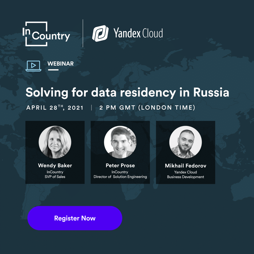 Webinar - Solving for data residency in Russia