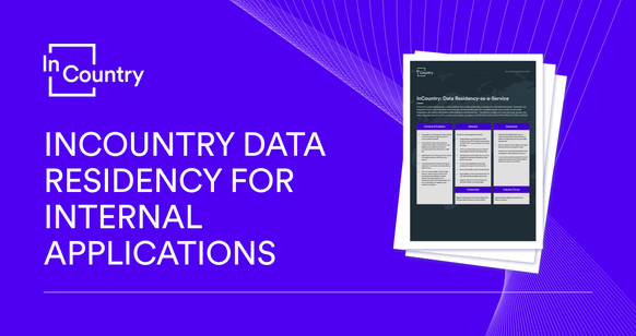 InCountry Data Residency for Internal Applications