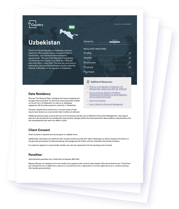 Data Residency for Uzbekistan Cover