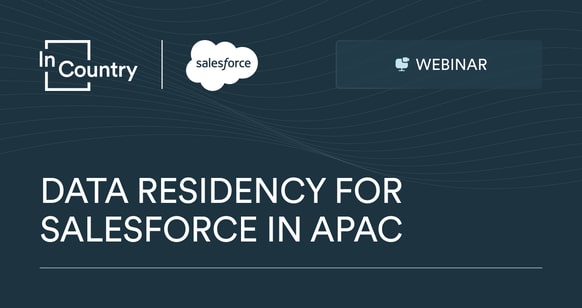 Data residency for Salesforce in APAC