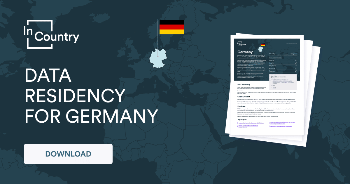 Data residency for Germany