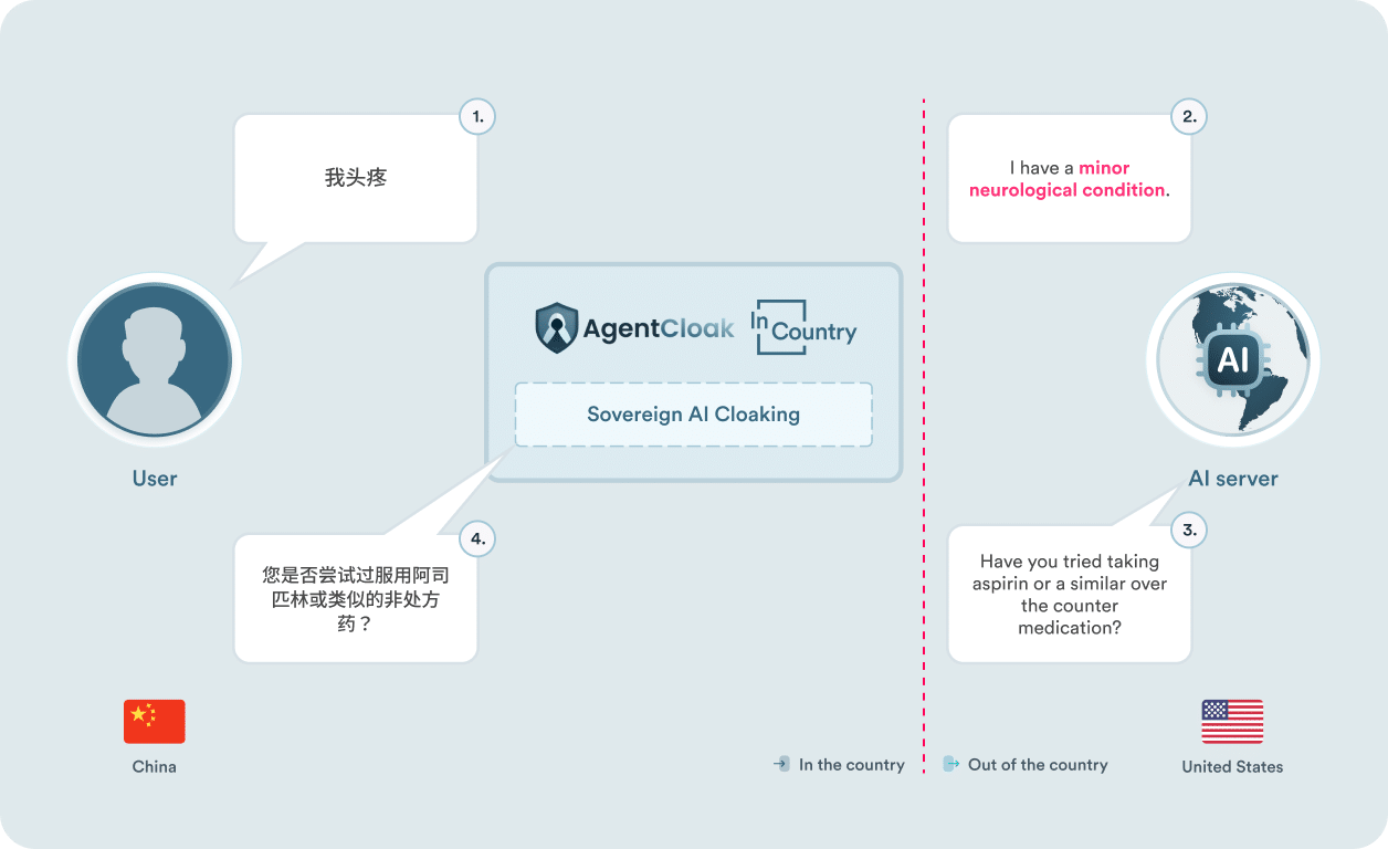 Translate data and generalize sensitive data so that is usable by global AI